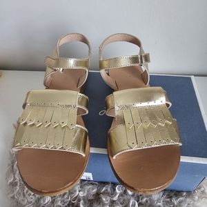 Jacadi gold sandals